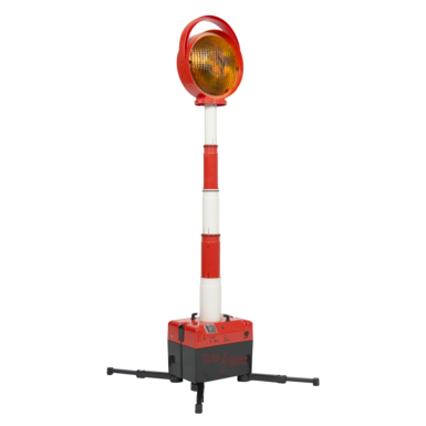 Tele Blitz Lampa błyskowa LED | żółta | dwustronna | wersja akumulatorowa