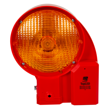 Lampa ostrzegawcza TopLED, dwustronna, żółta