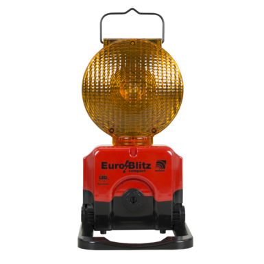Euro-Blitz compact Synchroniczny | LED | żółty | jednostronny | wersja bateryjna