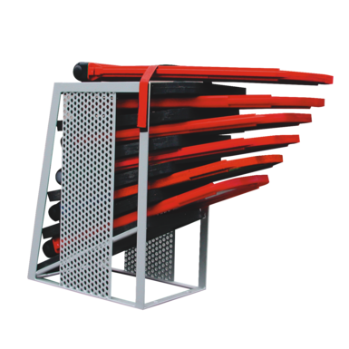 Skrzynka transportowa i magazynowa do małych składanych znaków ostrzegawczych (do 6 szt.) | stal