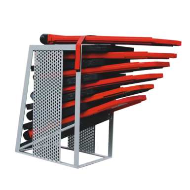 Skrzynka transportowa i magazynowa do małych składanych znaków ostrzegawczych (do 6 szt.) | stal